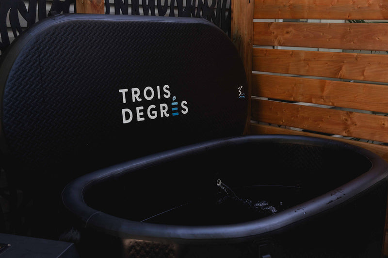 Bain de glace ovale Gonflable et Portable + Refroidisseur Premium